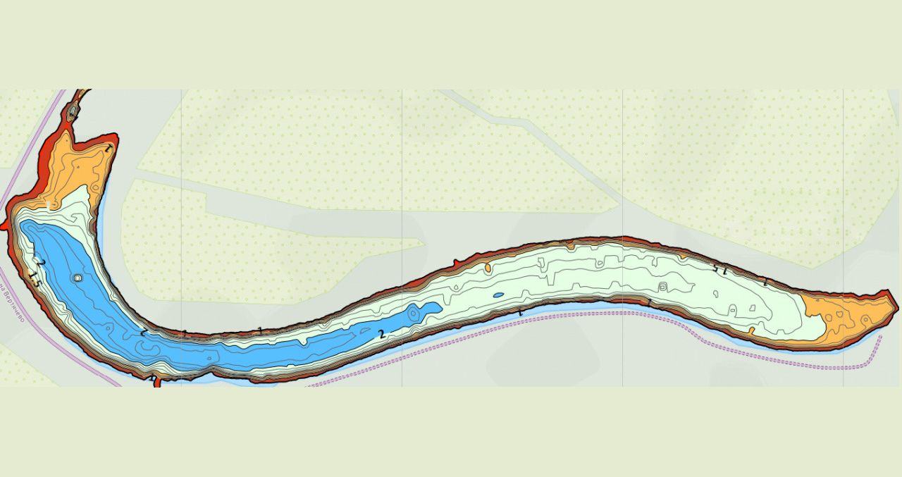 Уловное озеро карта глубин